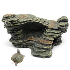 Turtle Basking Platform Shale Scape Step Ledge, Reptile Ladder Resting Terrac...