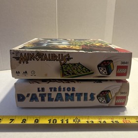 INCOMPLETE Lego Minotaurus Board Game #3841 & Lego&rsquo;s Atlantis Treasure # 3851 !