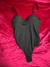 Fashion Nova Taylor Sweetheart Padded U-Wire Sleeveless Bodysuit - Black