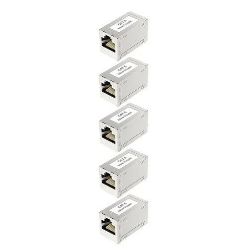 5Pcs RJ45 Cat5e Cat5 Cat6 Coupler Ethernet Inline Female to Female Connector