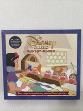 Disney Classic Paint-By-Number by Jessica Ward 2017 Trade Paperback Kit New