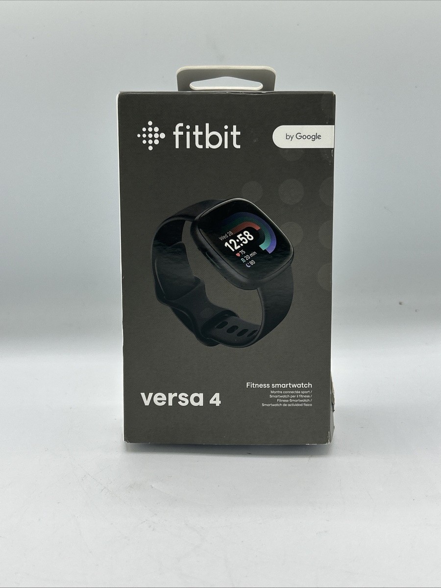 Fitbit Versa FB504 Noir - Montre Connectée Unisexe - Occasion - État Correct