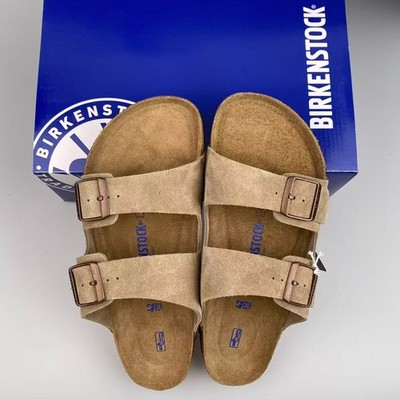 Birkenstock Arizona Taupe/Mocha/Black/Mink Suede Leather 