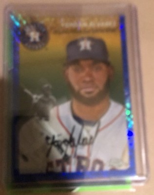 2023 Topps Chrome Platinum YORDAN ALVAREZ 294 1954 BLUE Refractor 26/199