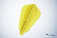 Cosmo Darts Fit Flight AIR Dart Flights - F Shape Fantail Yellow
