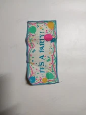 MY LITTLE PONY VINTAGE ORIGINAL G1 1985 PONY PARTY GIFT PACK CLOTH PARTY BANNER