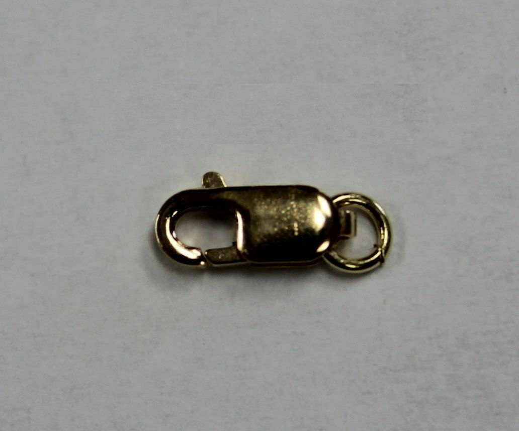 18k 18kt Yellow Pure Solid Gold Lobster Clasp 8mm 10mm 12mm or 14