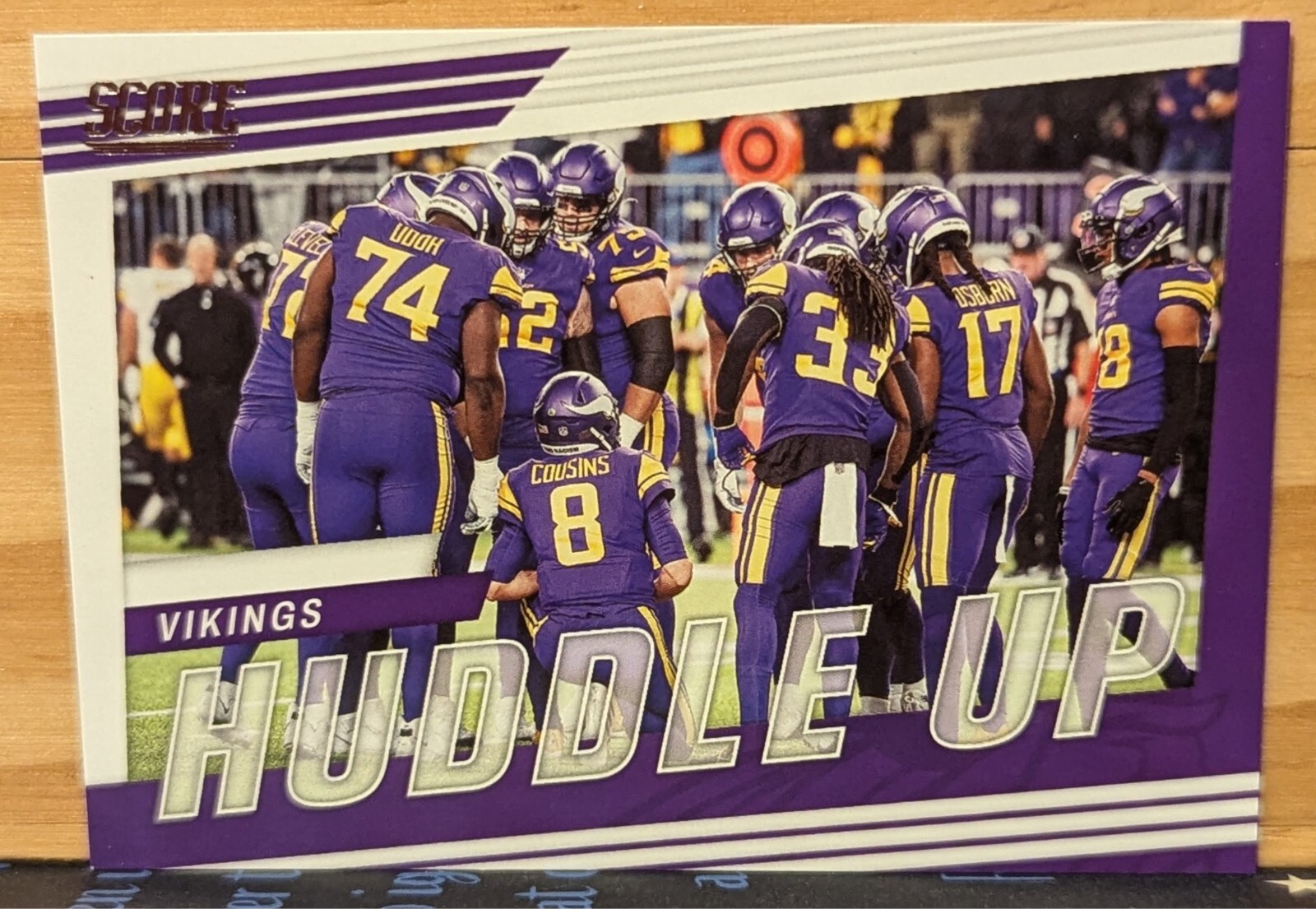 2022 Panini Score Huddle Up Minnesota Vikings Justin Jefferson #HU-MIN Football Card