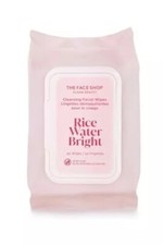 The Face Shop Rice Water Bright Makeup Remover Wipes for Face with Rice Extra.54