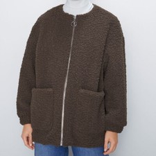 Giacca cappotto Teddy pile visone Zara taglia S 6318/226 nuovo con etichetta