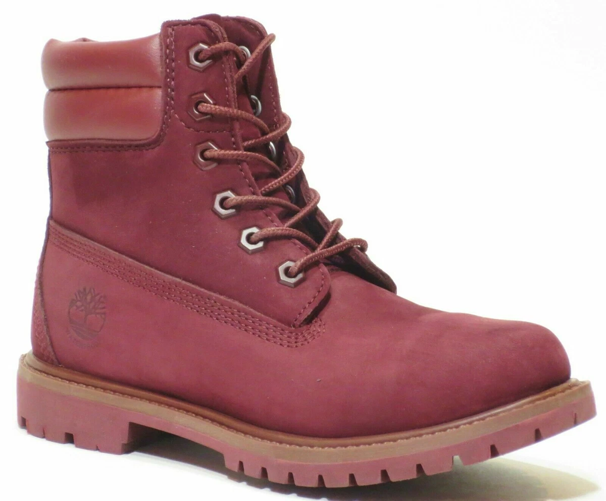 Wine colored hotsell timberlands