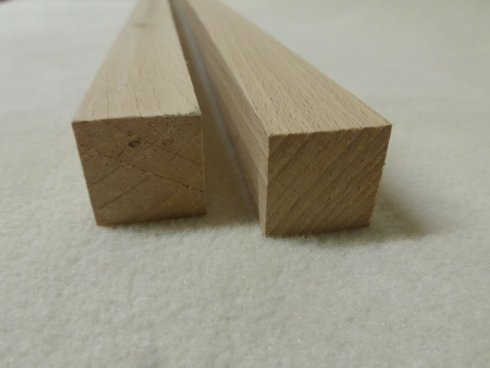 1Stk in 100cm Buche Quadratleiste Buche 22x22mm Vierkant Holzleisten