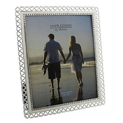 Sparkly Crystal Hearts Edge Picture Photo Frame FS729 4 x 6" 5x7 6x8 8x10