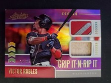 Victor Robles 2020 Panini Absolute Grip It-N-Rip It Purple Dual Relic #14/25