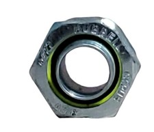 4 Count Hubbell Conduit Connector 3/4" Straight Liquid Tight Steel 2" Long