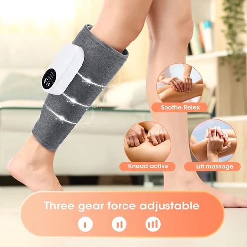 3 Modes Leg Massager Cordless Calf Air Compression Massager W/ Heat Pain Relief - Picture 12 of 25