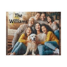 Custom Photo Puzzle, Personalized Jigsaw Puzzle, Gift Idea, Family Portrait