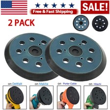 2x 5" Orbital Sander Replacement Pad Hook Loop for Dewalt/Makita/Porter Cable