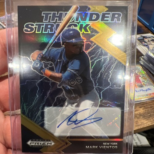Mark Vientos Auto Gold 8/10 Prizm Thunderstruck 2022 Panini Draft Picks