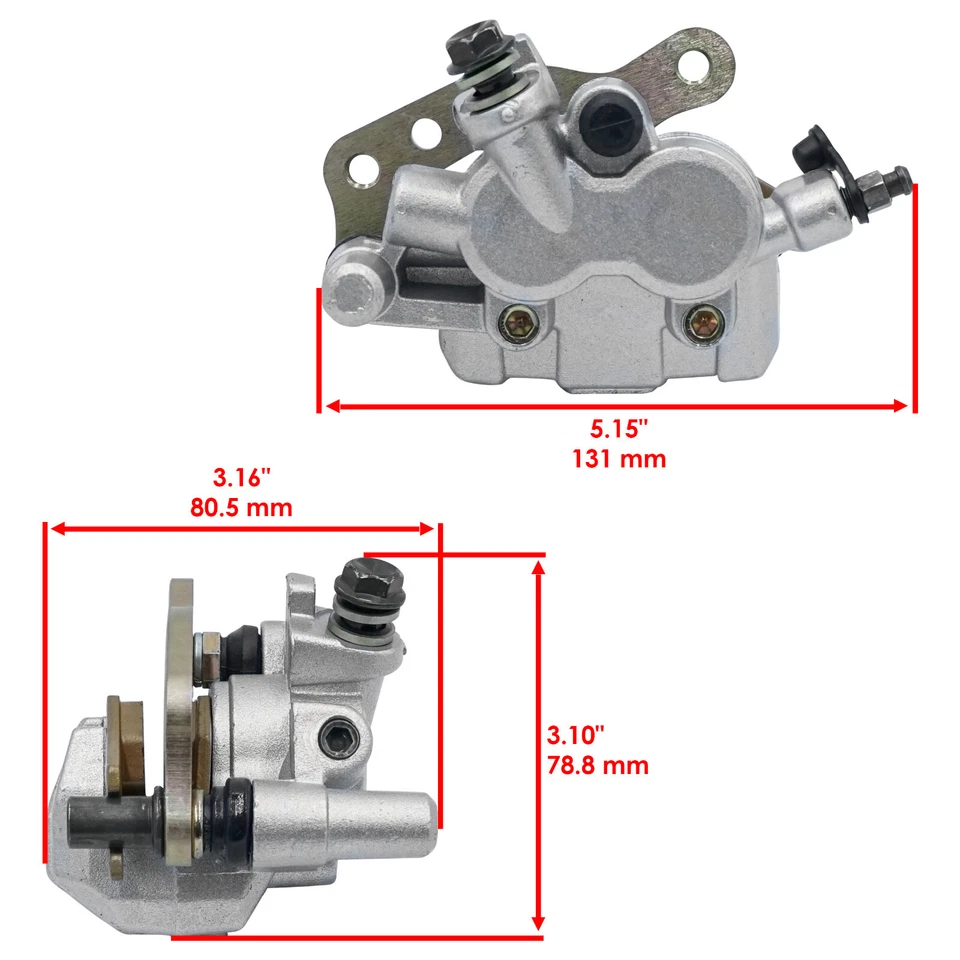 Front Left Right Brake Caliper for Kawasaki Brute Force 750 KVF750 4X4i 2005-23 - Image 3 of 4