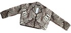 NWT Karen Millen - Mirrored Zebra Slinky Knit Lounge Shirt sz M-in original bag — photo 1
