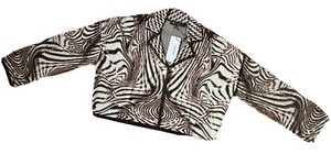 NWT Karen Millen - Mirrored Zebra Slinky Knit Lounge Shirt sz M-in original bag