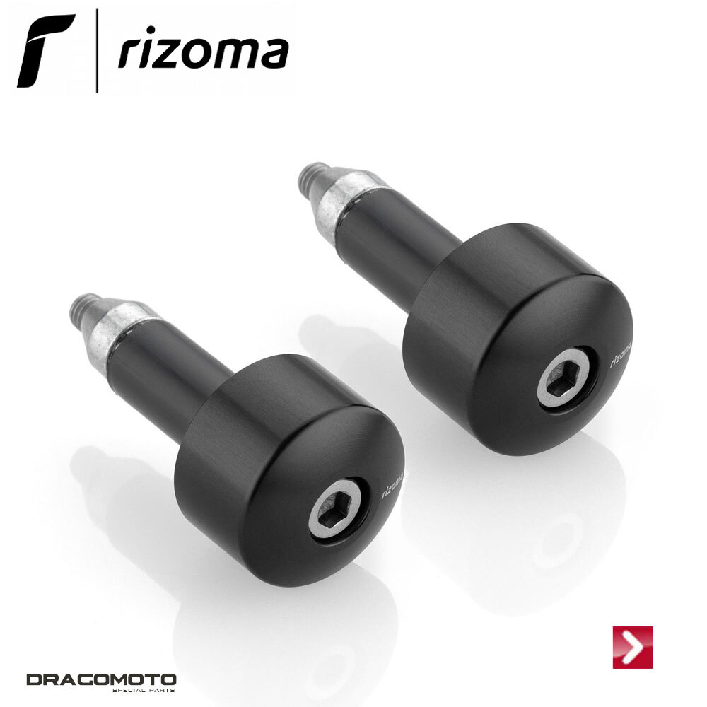 Embouts de guidon Rizoma MA534B noir contre les vibrations sur Vespa GTS 300