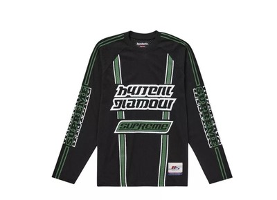 Supreme Hysteric Glamour Mesh L/S Top Black Jersey Size: XL