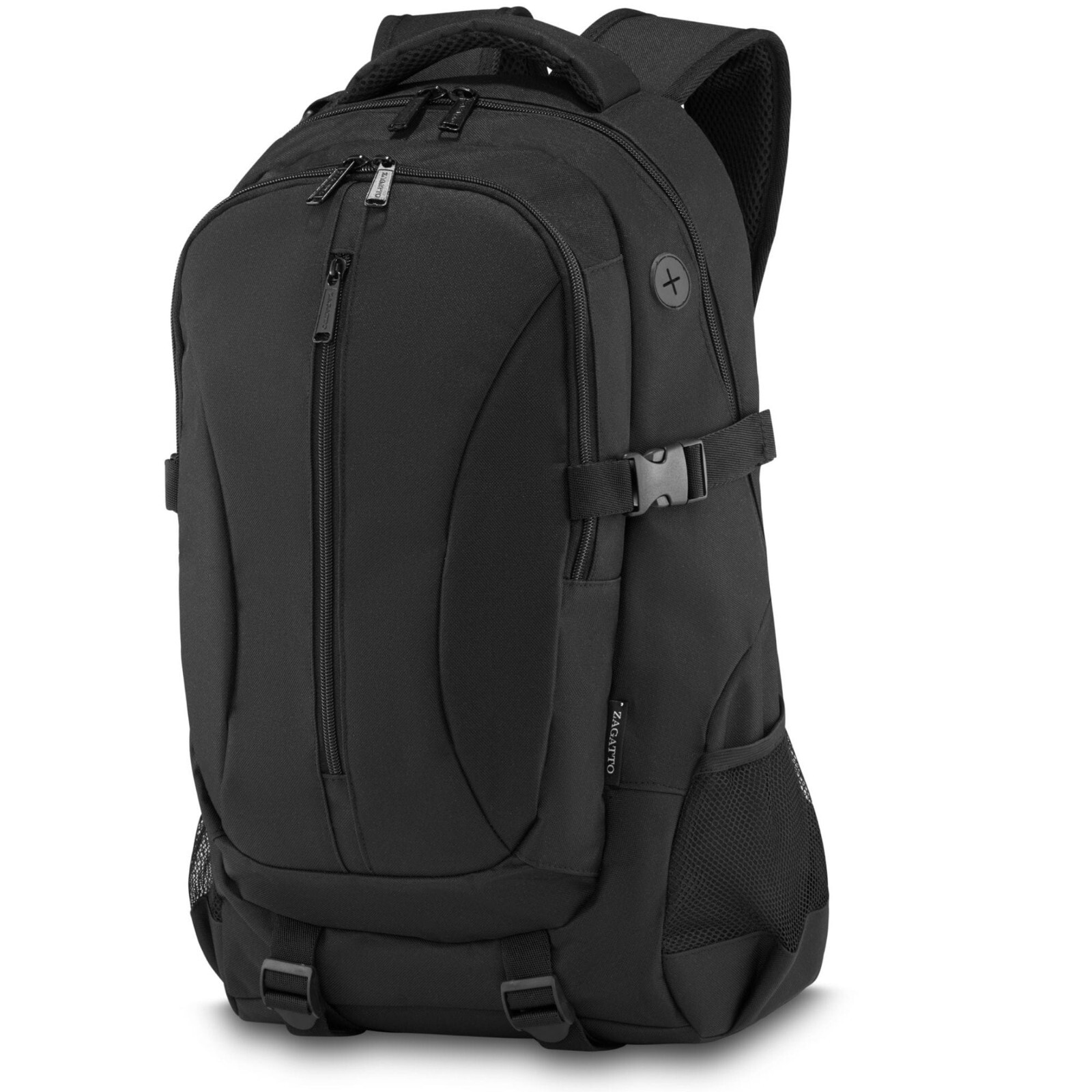 28L Black Laptop Backpack for School with Large Compartment-image