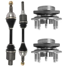 For Chevrolet Equinox GMC Terrain (2) Front CV Axle Shaft Wheel Hub Bearing 2.4L