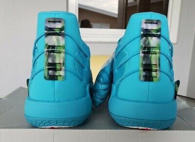 ADIDAS DAME 7 JAMFEST BASKETBALL SHOES SIZE 12.5 AQUA BLUE H05591