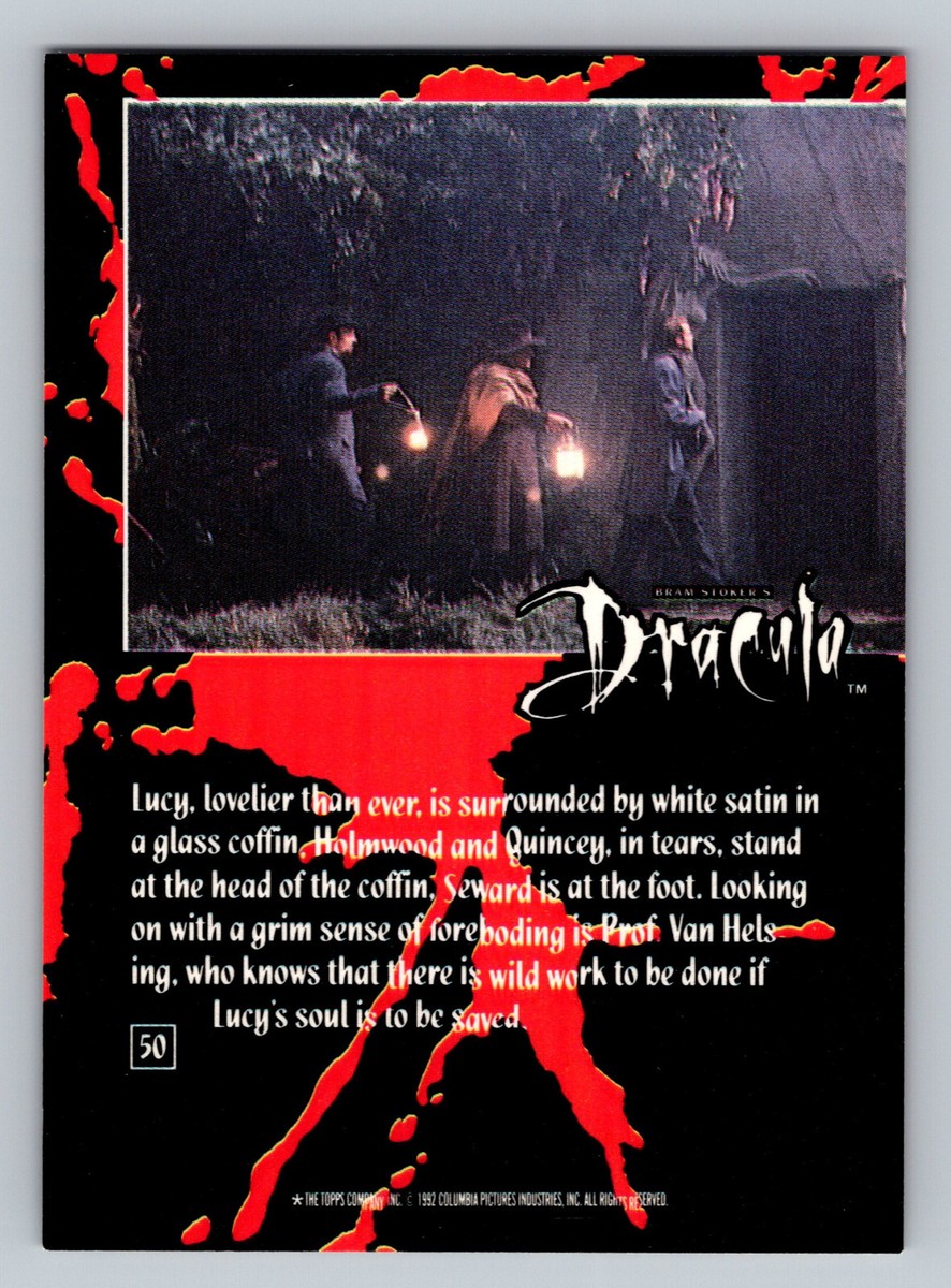 1992 Topps Bram Stoker's Dracula #50 Lucy in Coffin Trading Card