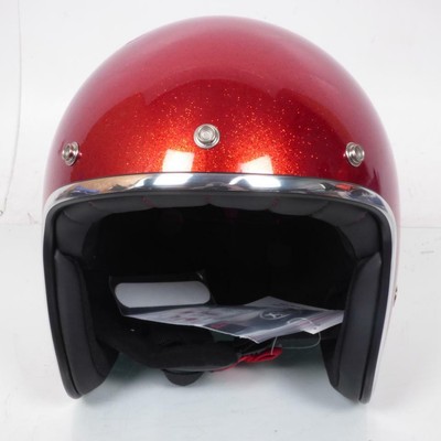 Casco Ciotola Jet Torx Wyatt Rosso Lucido Taille XL per Moto Scooter Custom  3598670152800 | eBay