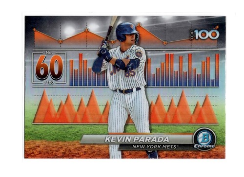 Kevin Parada 2024 Bowman Chrome Scouts Top 100 #BTP-60 New York Mets