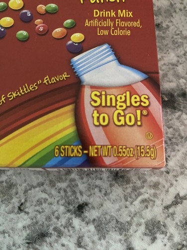 Skittles Drink Mix Singles To Go Sugar-Free Sticks 2 new bixes 2 flavors 12 ct - Picture 2 of 3