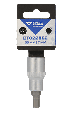 KS TOOLS (BT022862) 1/2" Innensechskant Bit-Stecknuss, 55 mm lang, 7 - Photo 7/8