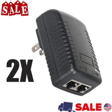 2PC POE Injector 48V 0.5A Power Over Ethernet Adapter For POE IP Camera Switch