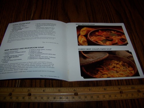 Hamburger Helper "Quick, Hearty Soups" Pamphlet / Booklet Vintage 1981 - Picture 3 of 6