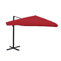 Gastronomie-Luxus-Ampelschirm Mcw, Alu 4,3M Flap, Bordeaux Ohne StäNder Drehbar