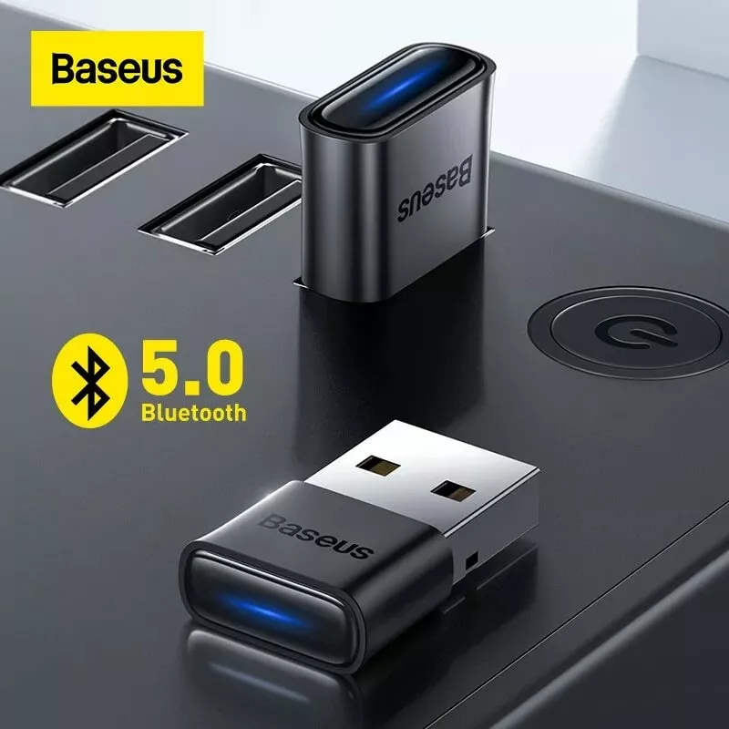 Baseus USB Bluetooth 5.0 Wireless Stereo Audio Music Adapter Dongle  Receiver TV