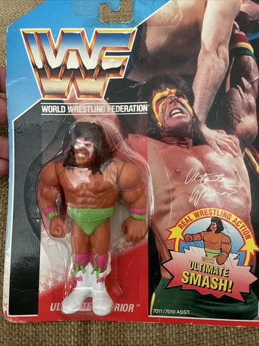 Vintage Hasbro 1990 WWF ULTIMATE WARRIOR Figure BL...