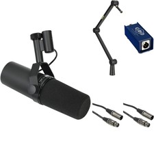 Shure Sm7b Dynamic Microphone And Cl-1 Cloudlifter Bundle With Desktop Boom