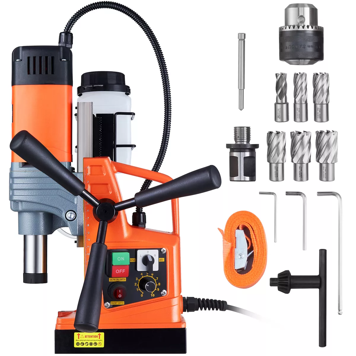 VEVOR Magnetic Drill 1400W 2922lbf 13000N Portable Mag Drill Press 810RPM