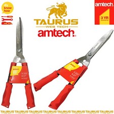 AMTECH Garden Hedge Shears Comfort Grip Grass Lawn Cutting Border Edge Trimmers