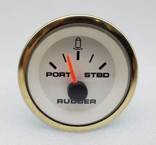 Teleflex Rudder Gauge 2" Diameter 780694PDFB Old Stock Marine / Boat