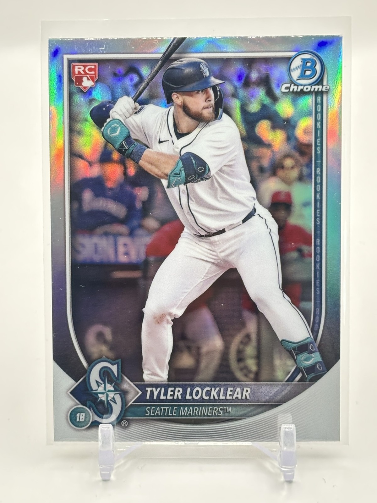 Tyler Locklear 2025 Bowman Bowman Chrome Red Rookie Logo #93 RC Seattle Mariners