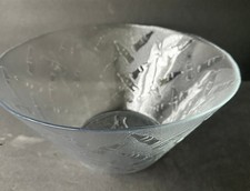 Vintage Arcoroc Coca Cola Embossed Glass Bowl Serving Snack 11&rdquo; Super Bowl Chips