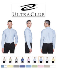 8970 UltraClub Men's Classic Wrinkle-Resistant Long-Sleeve Oxford