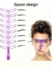8 Styles Eyebrow Shaping Stencils Grooming Shaper Reusable Template Makeup Tool
