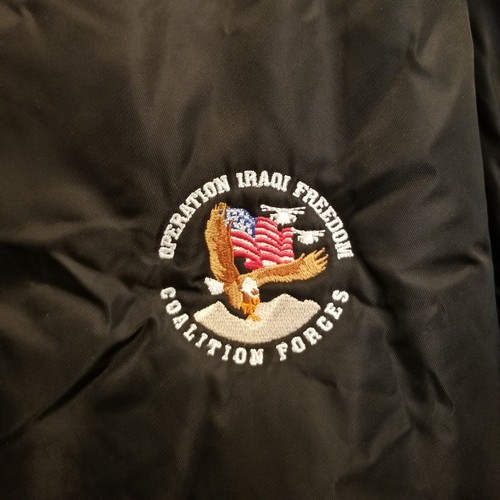 Vtg Operation Iraqi Freedom Rothco Mil-J-6141 Bomber Flight Jacket Men Size L - Picture 6 of 16